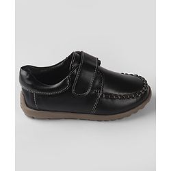 Cute Walk By Babyhug Velcro Closure Formal & Party Wear Shoes - Black