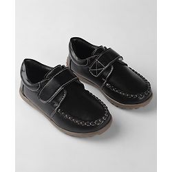 Cute Walk By Babyhug Velcro Closure Formal & Party Wear Shoes - Black