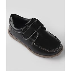 Cute Walk By Babyhug Velcro Closure Formal & Party Wear Shoes - Black