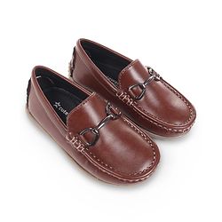 Cute Walk by Babyhug Slip On Loafers With Applique - Brown
