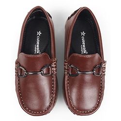 Cute Walk by Babyhug Slip On Loafers With Applique - Brown