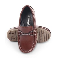 Cute Walk by Babyhug Slip On Loafers With Applique - Brown