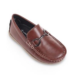 Cute Walk by Babyhug Slip On Loafers With Applique - Brown