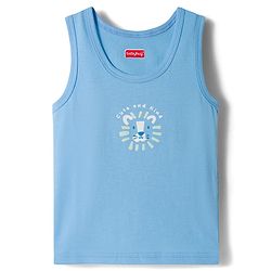 Babyhug 100% Cotton Knit Sleeveless Sando Vests with Animal Print Pack of 3 - Multicolor