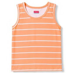 Babyhug Single Jersey Knit Sleeveless Striped & Boat Printed Sando Pack Of 3 - Multicolour