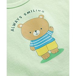 Babyhug 100% Cotton Knit Sleeveless Sando Vests with Car & Teddy Print Pack of 3 - Multicolor