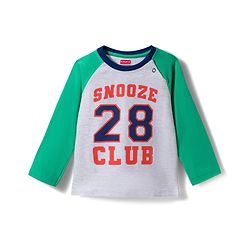 Babyhug Cotton Knit Full Raglan Sleeves Numerical Printed T-Shirt & Pyjama Night Suit - White