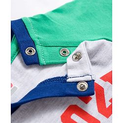 Babyhug Cotton Knit Full Raglan Sleeves Numerical Printed T-Shirt & Pyjama Night Suit - White