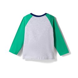 Babyhug Cotton Knit Full Raglan Sleeves Numerical Printed T-Shirt & Pyjama Night Suit - White