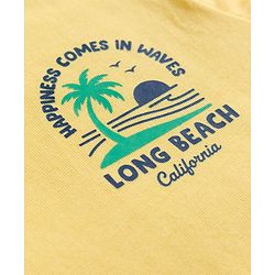 Babyhug Cotton Knit Half Sleeves Striped T-Shirts with Beach Theme Print Pack of 3 - Multicolor