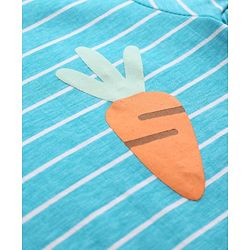Babyhug Cotton Knit T-Shirts Half Sleeves Striped with Car Carrot & Tree Print Pack of 3 - Multicolor