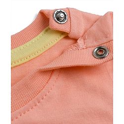 Babyhug Cotton Knit Half Sleeves Striped T-Shirts with Beach Theme Graphic Pack of 3 - Multicolor