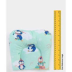 Babyhug U Shape Pillow Penguin Print - Green