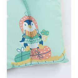 Babyhug U Shape Pillow Penguin Print - Green