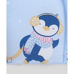 Babyhug U Shape Pillow Penguin Print - Green