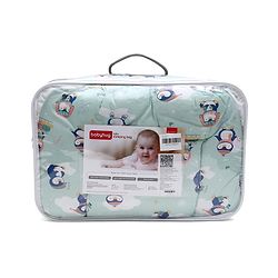 Babyhug 100% Cotton Sleeping Bag cum Carry Nest Penguin Print - Blue| Soft & Cozy| Light Weight & Easy to Carry| Travel Friendly| Easy Zipper Closure| New Born Essential| Washable| Gifting Option