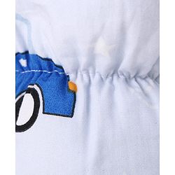 Babyhug Bottle Cover Medium Transport Print - Blue| 0-24 Months| Fits Upto 200 ml Bottle| Soft Cotton Sleeve| Elastic Neck & Carry Loop| Machine Washable| for All Standard Bottles