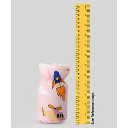 Babyhug Bottle Cover Medium Transport Print - Peach| 0-24 Months| Fits Upto 200 ml Bottle| Soft Cotton Sleeve| Elastic Neck & Carry Loop| Machine Washable| for All Standard Bottles
