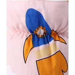 Babyhug Bottle Cover Medium Transport Print - Peach| 0-24 Months| Fits Upto 200 ml Bottle| Soft Cotton Sleeve| Elastic Neck & Carry Loop| Machine Washable| for All Standard Bottles