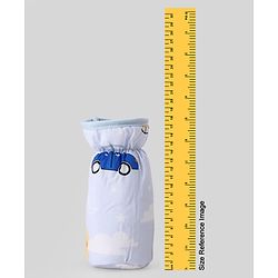 Babyhug Bottle Cover Large Penguin Print - Green| 0-24 Months| Fits Upto 280 ml Bottle| Soft Cotton Sleeve| Elastic Neck & Carry Loop| Machine Washable| for All Standard Bottles