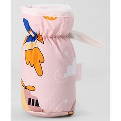 Babyhug Bottle Cover Large Transport Print - Peach| 0-24 Months| Fits Upto 280 ml Bottle| Soft Cotton Sleeve| Elastic Neck & Carry Loop| Machine Washable| for All Standard Bottles