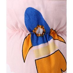 Babyhug Bottle Cover Large Transport Print - Peach| 0-24 Months| Fits Upto 280 ml Bottle| Soft Cotton Sleeve| Elastic Neck & Carry Loop| Machine Washable| for All Standard Bottles