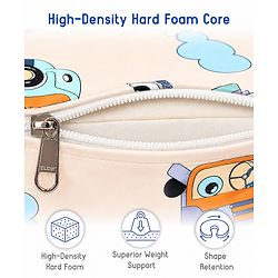 Babyhug Cotton Feeding Pillow With Belt Penguin Print - Green | Fits upto waist size 36 inches