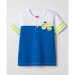 Babyhug Cotton Knit Half Sleeves Tiger Printed T-Shirt - Multicolor