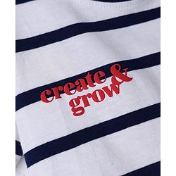 Babyhug Cotton Knit Half Sleeves Striped T-Shirt with Vehicle Print - Multicolor