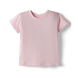 Babyhug Denim Half Sleeves Top & Pant Set With Inner Tee & Floral Embroidery - Navy Blue & Pink