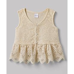 Babyhug Cotton Woven Half Sleeves Top & Pant Set With Jacket - Brown & White