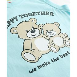 Babyhug Cotton Knit Sleeveless T-Shirt with Graphic Print Multi Color 6-9 Months
