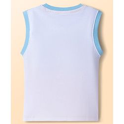 Babyhug Cotton Knit T-Shirt Sleeveless with Graphic Print Multi Color 12-18 Months