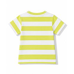 Babyhug 100% Cotton Knit Half Sleeves Striped T-Shirt -Multicolor