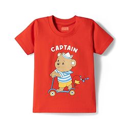 Babyhug 100% Cotton Knit Full Sleeves T-Shirt Pyjama & Shorts Co-ord Night Suits With Teddy Bear Print Pack of 2 - Multicolor