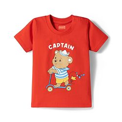 Babyhug 100% Cotton Knit Full Sleeves T-Shirt Pyjama & Shorts Co-ord Night Suits With Teddy Bear Print Pack of 2 - Multicolor