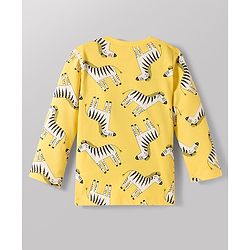 Babyhug 100% Cotton Knit Full Sleeves Co-ord Night Suits With Animal Print Pack of 2 - Multicolor