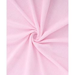 Babyhug Terry Knit Solid Colour Hooded Towel L 77.5 X B 77.5 cm - Pink