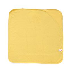 Babyhug Cotton Knit Solid Hooded Wrapper L 74 x B 74 cm - Yellow