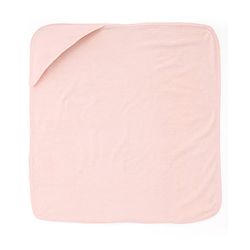 Babyhug Terry Knit Solid Colour Towel with Hooded L 80 X B 76 cm - Light Pink