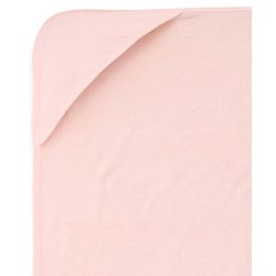 Babyhug Terry Knit Solid Colour Towel with Hooded L 80 X B 76 cm - Light Pink