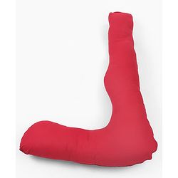 Babyhug 100% Cotton Flexible & Supportive H Shape Maternity Pillow with Extra Support - Maroon | Soft yet Firm | Breathable Fabric | Sleep Feeding & Back Support | Ideal for Pregnant Women | Facilitates Peaceful Sleep | Full body Support