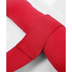 Babyhug 100% Cotton Flexible & Supportive H Shape Maternity Pillow with Extra Support - Maroon | Soft yet Firm | Breathable Fabric | Sleep Feeding & Back Support | Ideal for Pregnant Women | Facilitates Peaceful Sleep | Full body Support