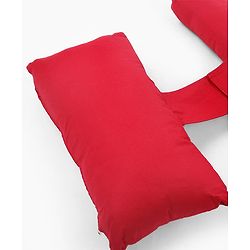Babyhug 100% Cotton Flexible & Supportive H Shape Maternity Pillow with Extra Support - Maroon | Soft yet Firm | Breathable Fabric | Sleep Feeding & Back Support | Ideal for Pregnant Women | Facilitates Peaceful Sleep | Full body Support