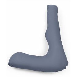 Babyhug 100% Cotton Flexible & Supportive H Shape Maternity Pillow with Extra Support- Grey | Soft yet Firm| Breathable Fabric| Sleep Feeding & Back Support | Ideal for Pregnant Women