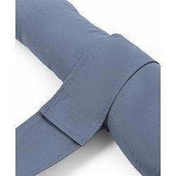 Babyhug 100% Cotton Flexible & Supportive H Shape Maternity Pillow with Extra Support- Grey | Soft yet Firm| Breathable Fabric| Sleep Feeding & Back Support | Ideal for Pregnant Women