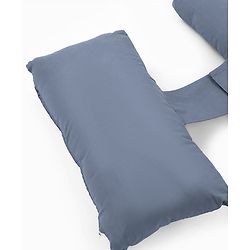 Babyhug 100% Cotton Flexible & Supportive H Shape Maternity Pillow with Extra Support- Grey | Soft yet Firm| Breathable Fabric| Sleep Feeding & Back Support | Ideal for Pregnant Women