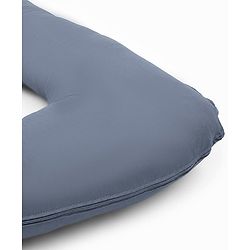 Babyhug 100% Cotton Flexible & Supportive H Shape Maternity Pillow with Extra Support- Grey | Soft yet Firm| Breathable Fabric| Sleep Feeding & Back Support | Ideal for Pregnant Women