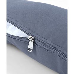 Babyhug 100% Cotton Flexible & Supportive H Shape Maternity Pillow with Extra Support- Grey | Soft yet Firm| Breathable Fabric| Sleep Feeding & Back Support | Ideal for Pregnant Women