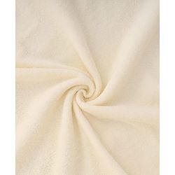 Babyhug Cotton Double Ply Hooded Knit Terry Towel With Teddy Bear Embroidery L 74 x B 60 cm - Yellow